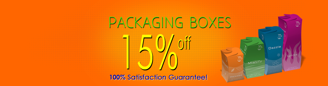 15% Discount on Packaging Box Printing